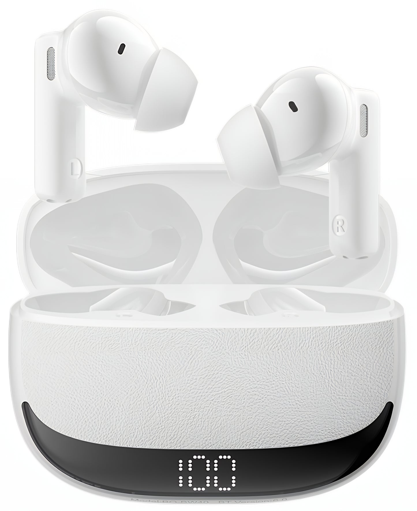 Bluetooth handsfree BWOO BW40, TWS, ANC, bílá