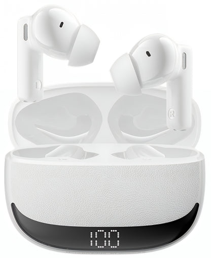 Bluetooth handsfree BWOO BW40, TWS, ANC, bílá