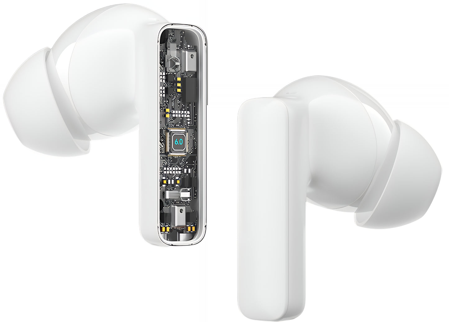 Bluetooth handsfree BWOO BW40, TWS, ANC, bílá