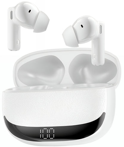 Bluetooth handsfree BWOO BW40, TWS, ANC, bílá