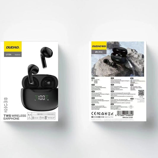 Handsfree Bluetooth Dudao U15N, TWS, Černá