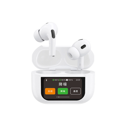Handsfree Bluetooth Dudao U19 Display, TWS, Bílý, Znovu zabalený