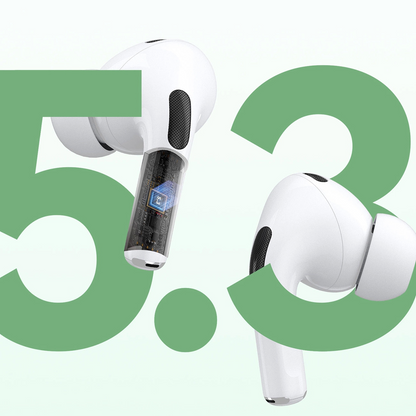 Handsfree Bluetooth Dudao U19 Display, TWS, Bílý, Znovu zabalený