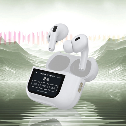 Handsfree Bluetooth Dudao U19 Display, TWS, Bílý, Znovu zabalený