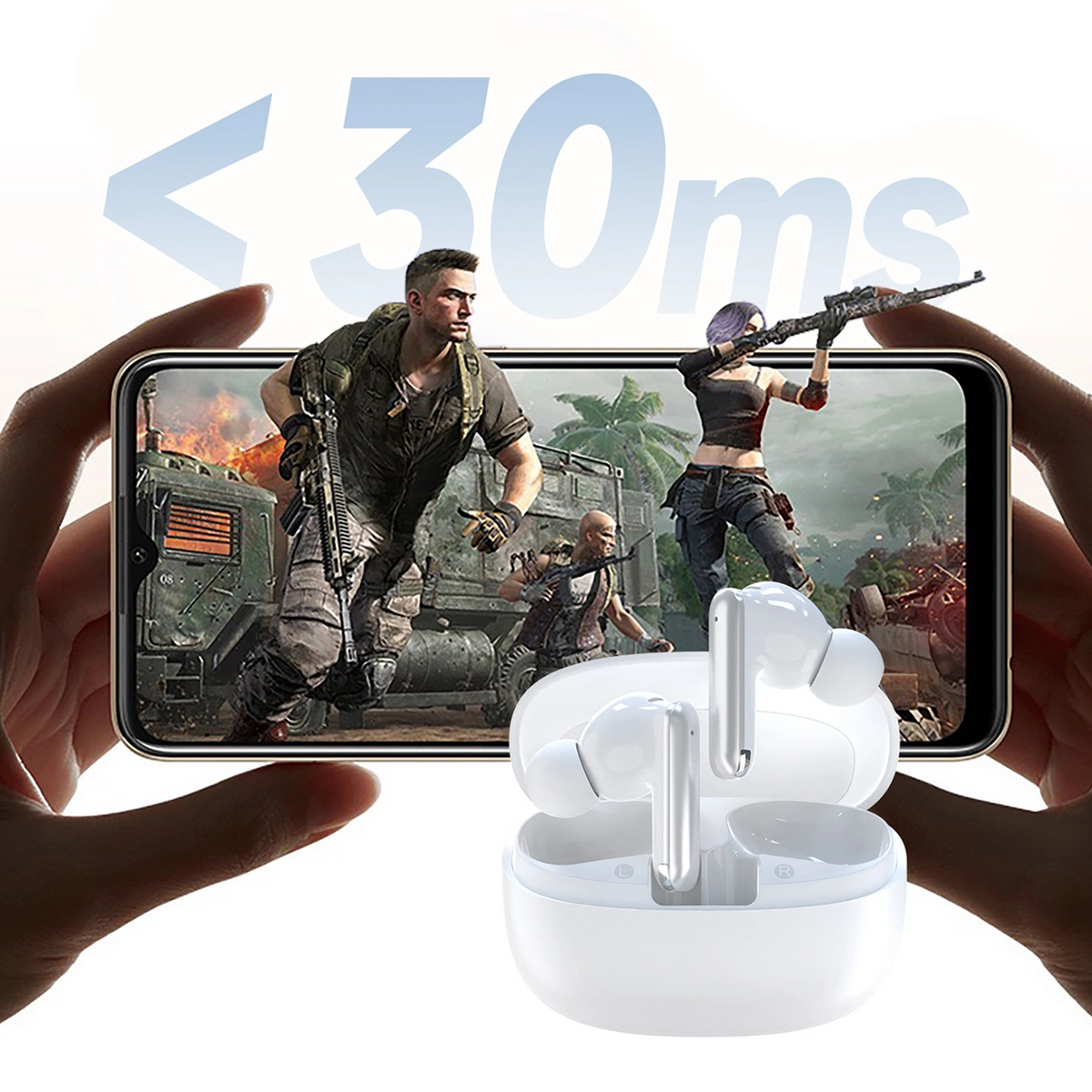 Bluetooth Handsfree Dudao U21, TWS, ANC, White