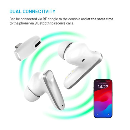 Handsfree Bluetooth Fixed Pods, TWS, Bílá