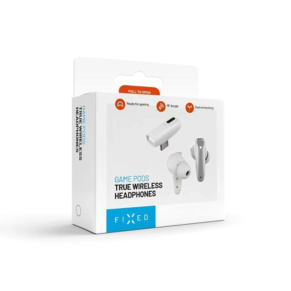 Handsfree Bluetooth Fixed Pods, TWS, Bílá