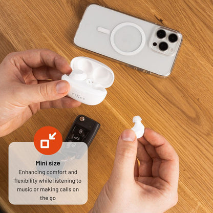 Handsfree Bluetooth Fixed, TWS, Bílá