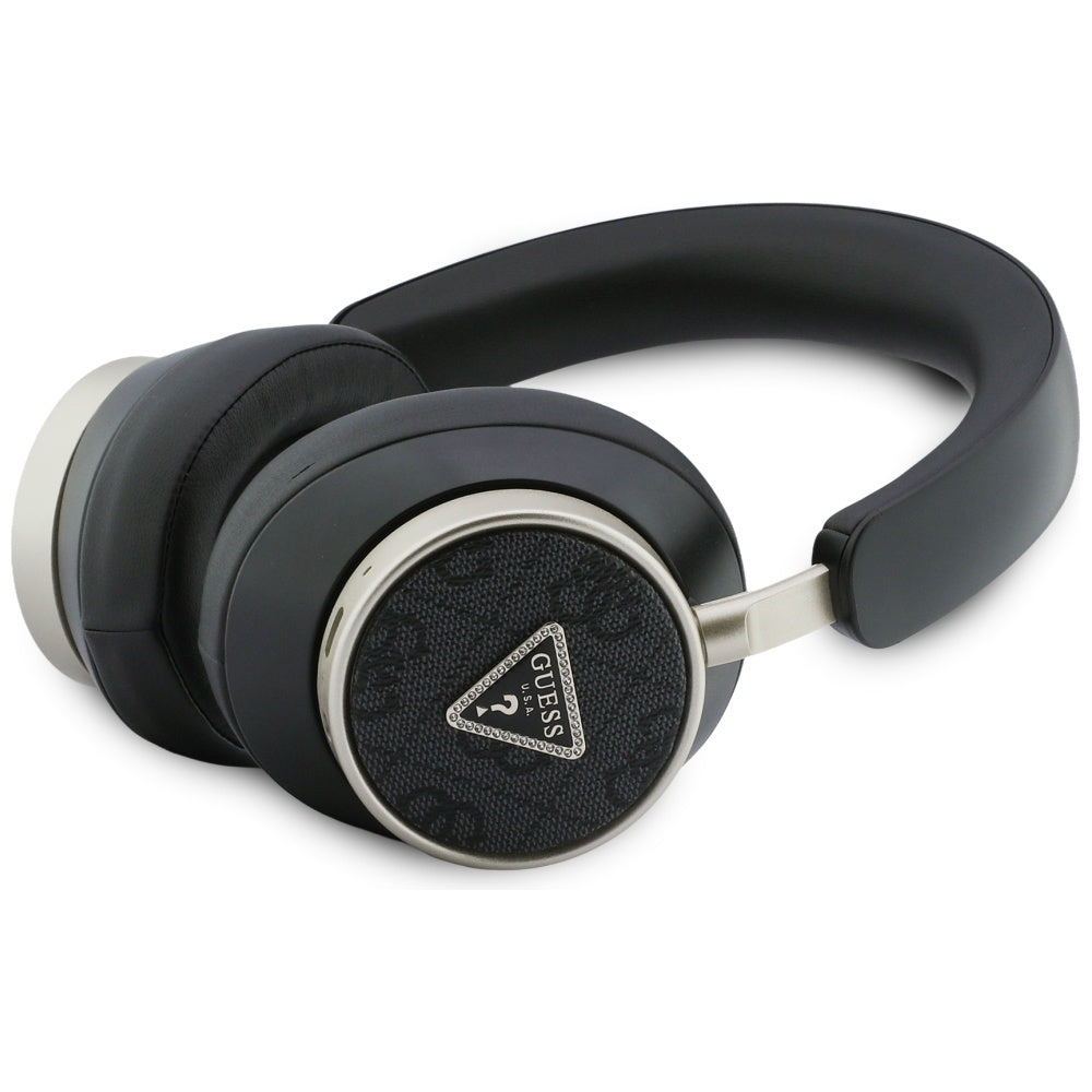 Handsfree Bluetooth Guess 4G Gold Triangle Logo, A2DP, Černá
