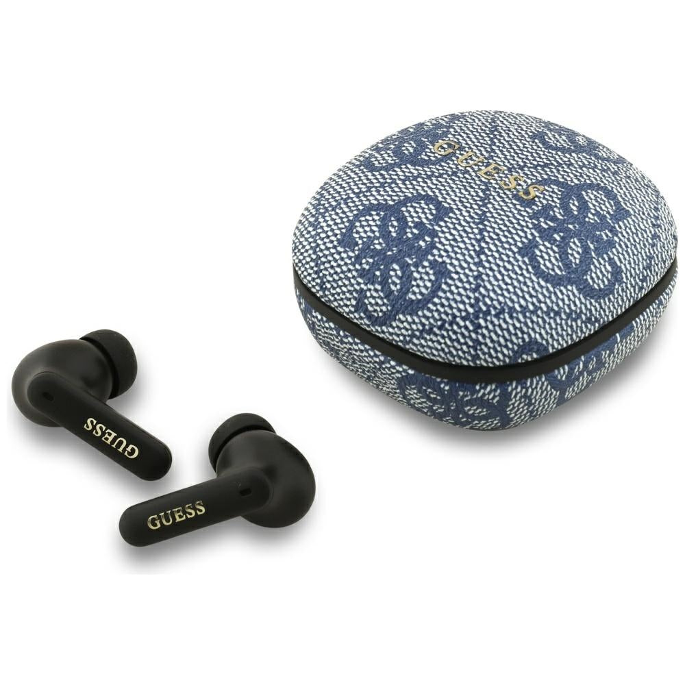 Handsfree Bluetooth Guess 4G Classic Metal Logo, TWS, Modrá