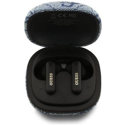 Handsfree Bluetooth Guess 4G Classic Metal Logo, TWS, Modrá