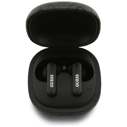 Handsfree Bluetooth Guess 4G Classic Metal Logo, TWS, Černá
