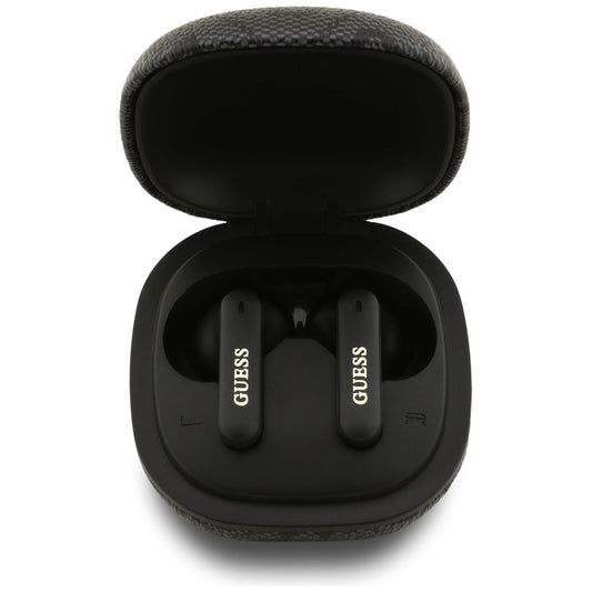 Handsfree Bluetooth Guess 4G Classic Metal Logo, TWS, Černá