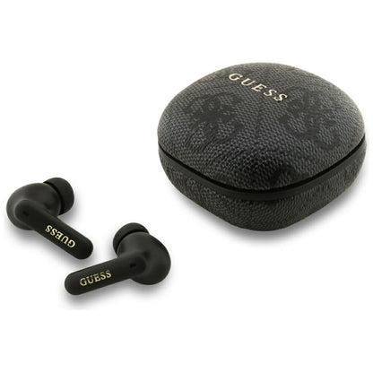 Handsfree Bluetooth Guess 4G Classic Metal Logo, TWS, Černá