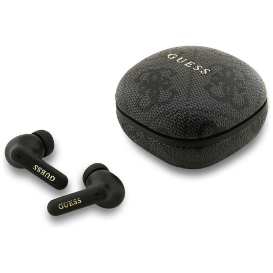 Handsfree Bluetooth Guess 4G Classic Metal Logo, TWS, Černá
