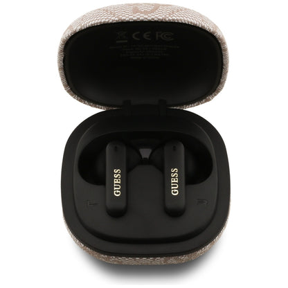 Handsfree Bluetooth Guess 4G Classic Metal Logo, TWS, Růžová