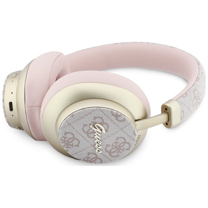 Handsfree Bluetooth Guess 4G Gold Script Metal, A2DP, Růžová