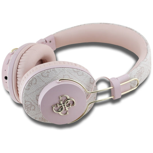 Handsfree Bluetooth Guess 4G Metal Logo, A2DP, Růžová