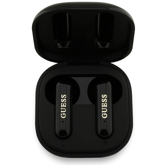 Handsfree Bluetooth Guess 4G Metal Logo, TWS, Černá