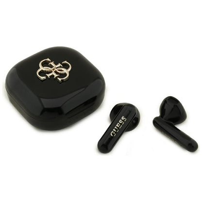 Handsfree Bluetooth Guess 4G Metal Logo, TWS, Černá
