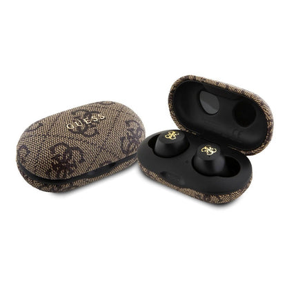 Handsfree Bluetooth Guess 4G Metal, TWS, Hnědá