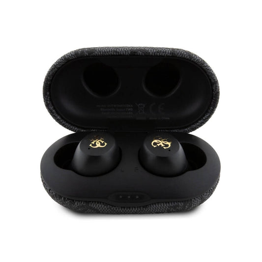 Handsfree Bluetooth Guess 4G Metal, TWS, Černá