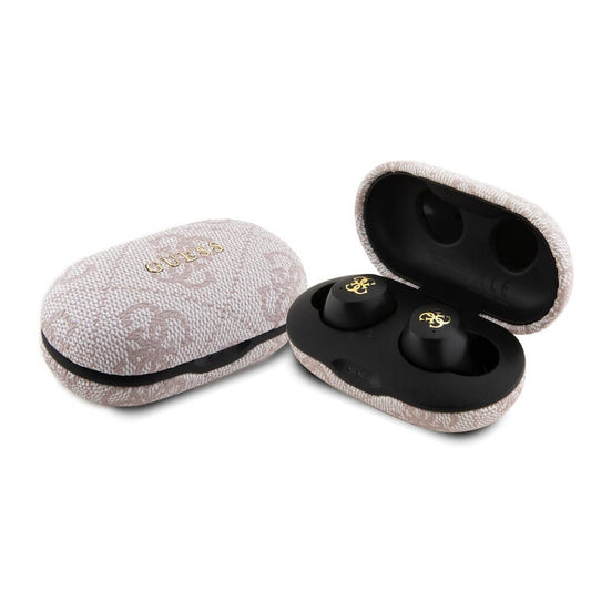 Handsfree Bluetooth Guess 4G Metal, TWS, Růžové