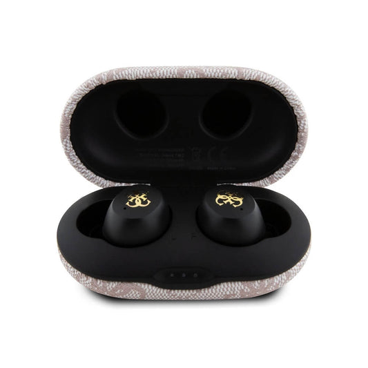 Handsfree Bluetooth Guess 4G Metal, TWS, Růžové