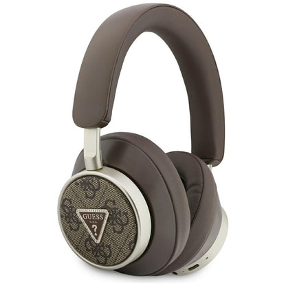 Handsfree Bluetooth Guess 4G Gold Triangle Logo, A2DP, Hnědá