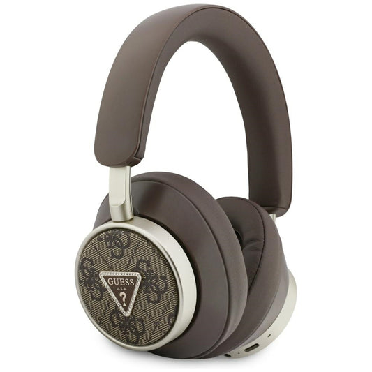 Handsfree Bluetooth Guess 4G Gold Triangle Logo, A2DP, Hnědá