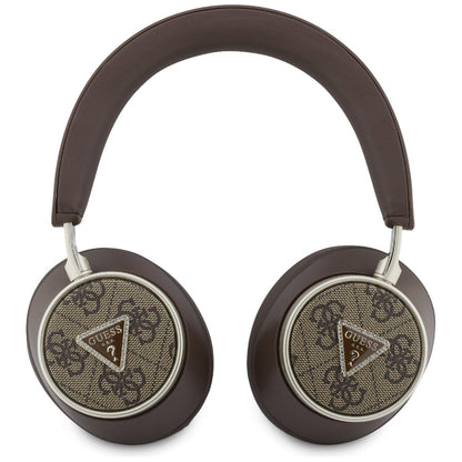 Handsfree Bluetooth Guess 4G Gold Triangle Logo, A2DP, Hnědá