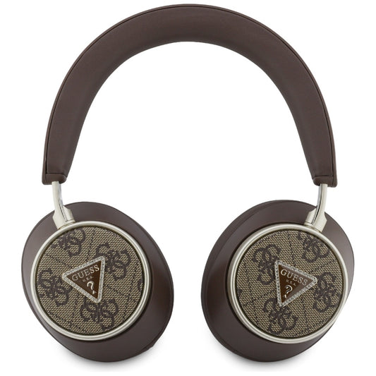 Handsfree Bluetooth Guess 4G Gold Triangle Logo, A2DP, Hnědá
