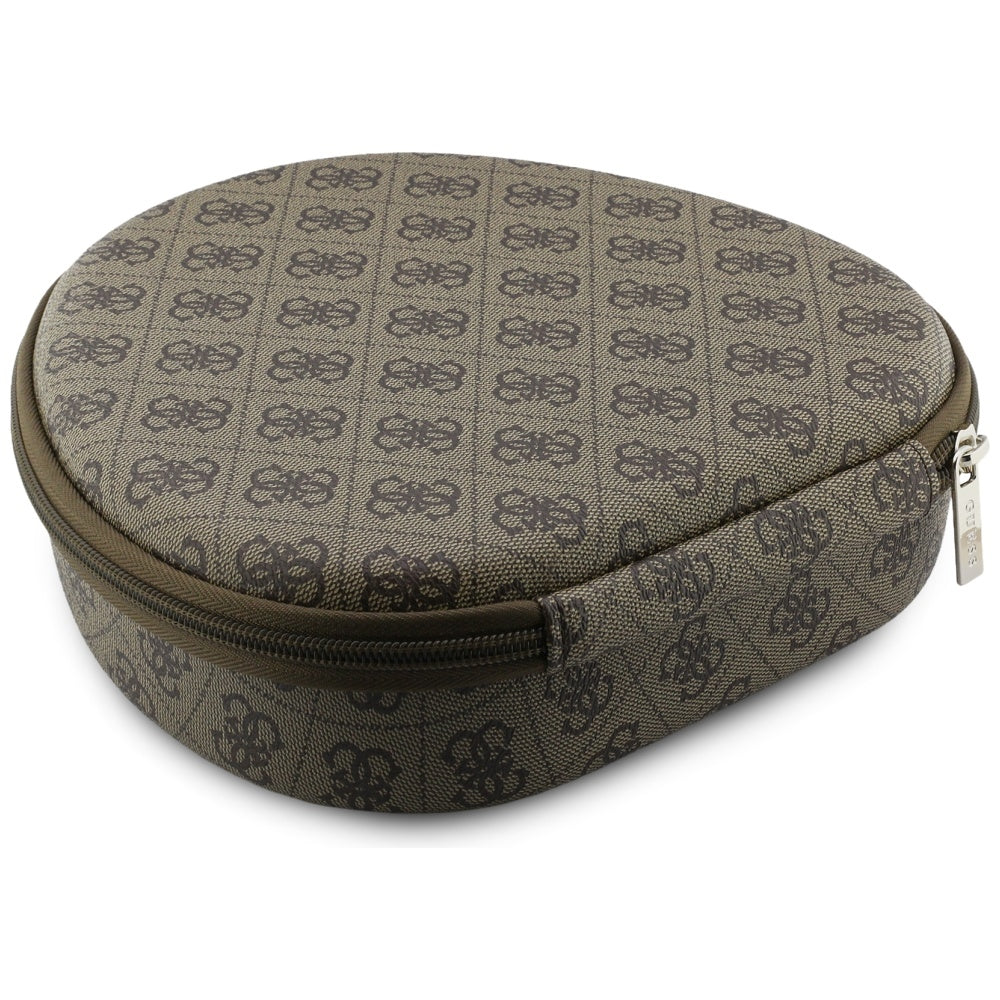 Handsfree Bluetooth Guess 4G Gold Triangle Logo, A2DP, Hnědá