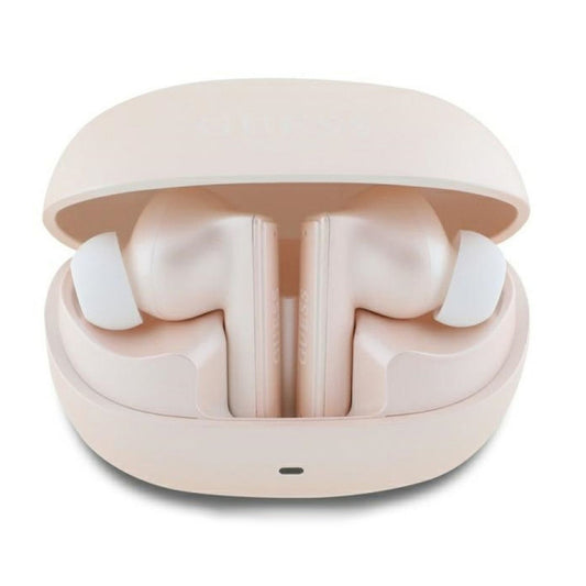 Handsfree Bluetooth Guess Capsule Printed Logo, TWS, ANC, Růžová