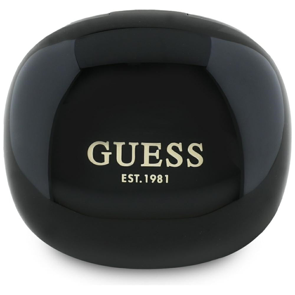 Handsfree Bluetooth Guess Flat Classic Logo Electroplated, TWS, Černá
