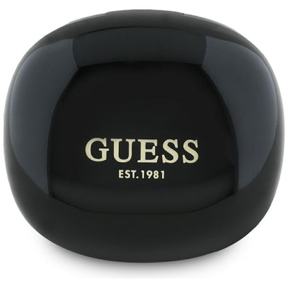 Handsfree Bluetooth Guess Flat Classic Logo Electroplated, TWS, Černá