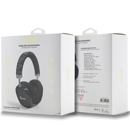 Handsfree Bluetooth Guess GCube Metallic Script Logo, A2DP, Černá