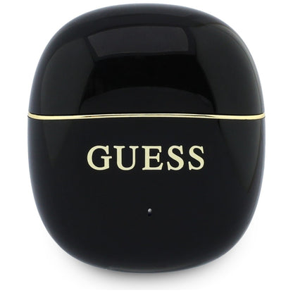 Handsfree Bluetooth Guess Glossy Gold Line Classic, TWS, Černá
