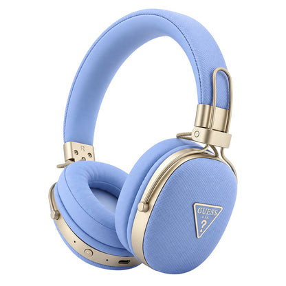 Bluetooth handsfree Guess Grained Triangle Logo, A2DP, modrá
