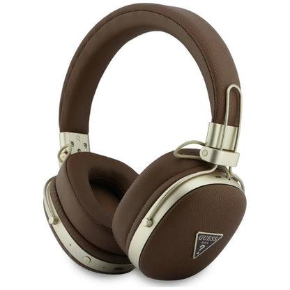 Handsfree Bluetooth Guess Zrněné Trojúhelníkové Logo, A2DP, Hnědá