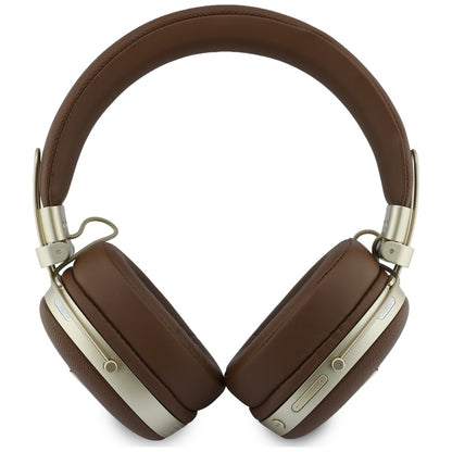 Handsfree Bluetooth Guess Zrněné Trojúhelníkové Logo, A2DP, Hnědá