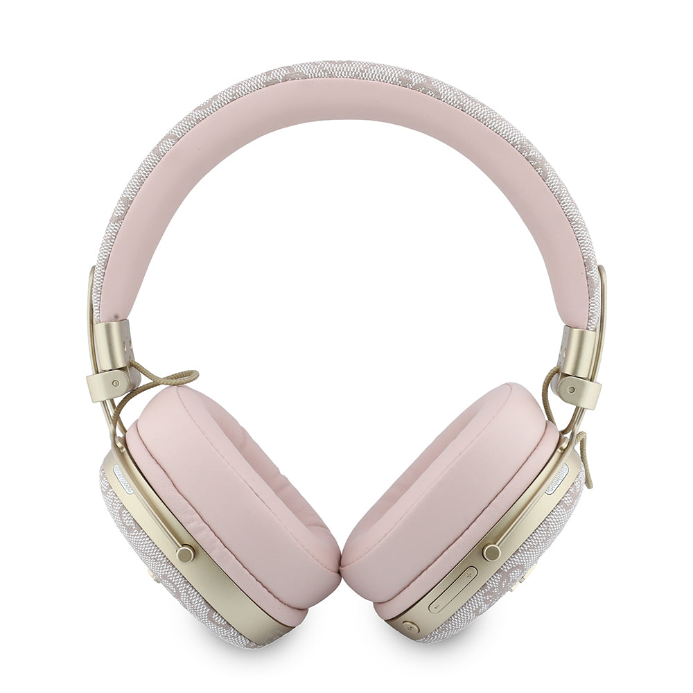 Handsfree Bluetooth Guess Metal 4G Script Logo, A2DP, Růžová