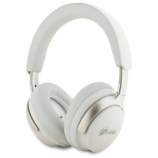 Handsfree Bluetooth Guess Metal Script Logo, A2DP, ANC, Bežová