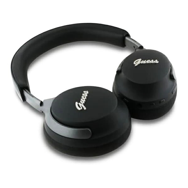 Handsfree Bluetooth Guess Metal Script Logo, A2DP, ANC, Černá