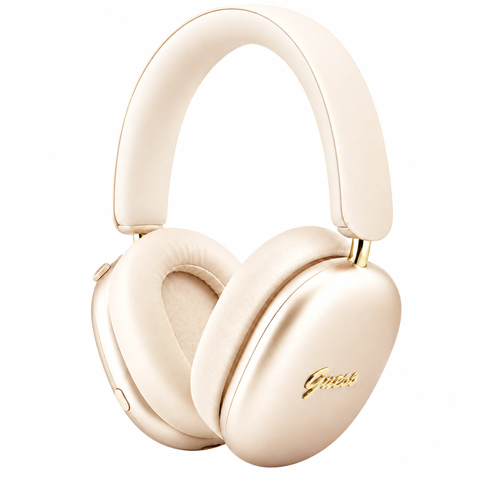 Handsfree Bluetooth Guess Metal Script Logo, A2DP, béžová
