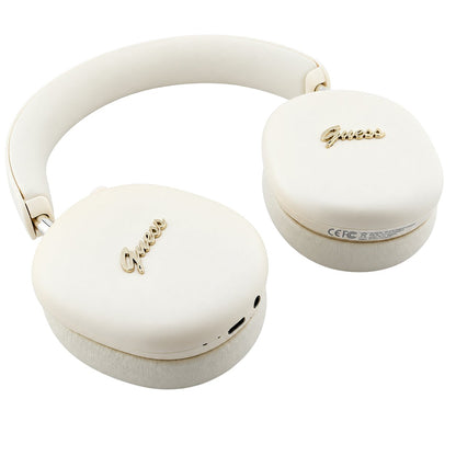 Handsfree Bluetooth Guess Metal Script Logo, A2DP, béžová