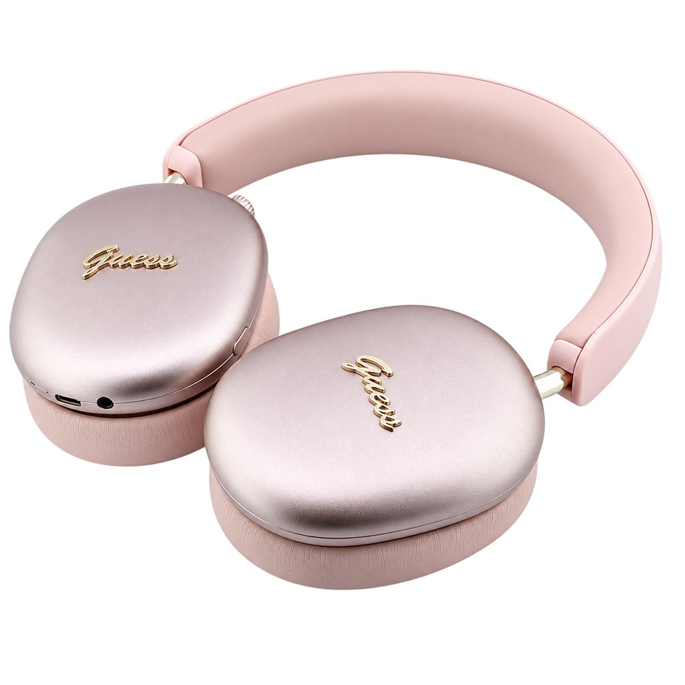 Guess Metal Script Logo Bluetooth Handsfree, A2DP, Pink