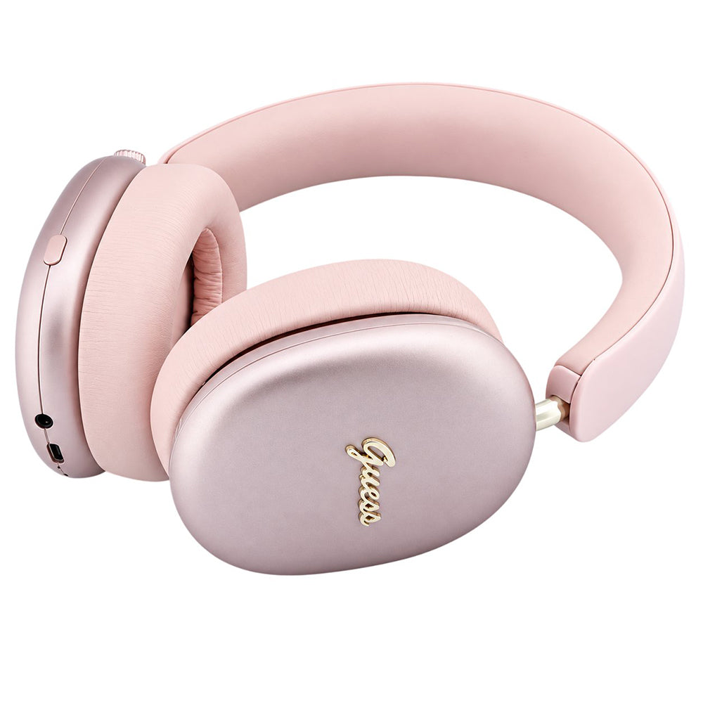 Guess Metal Script Logo Bluetooth Handsfree, A2DP, Pink