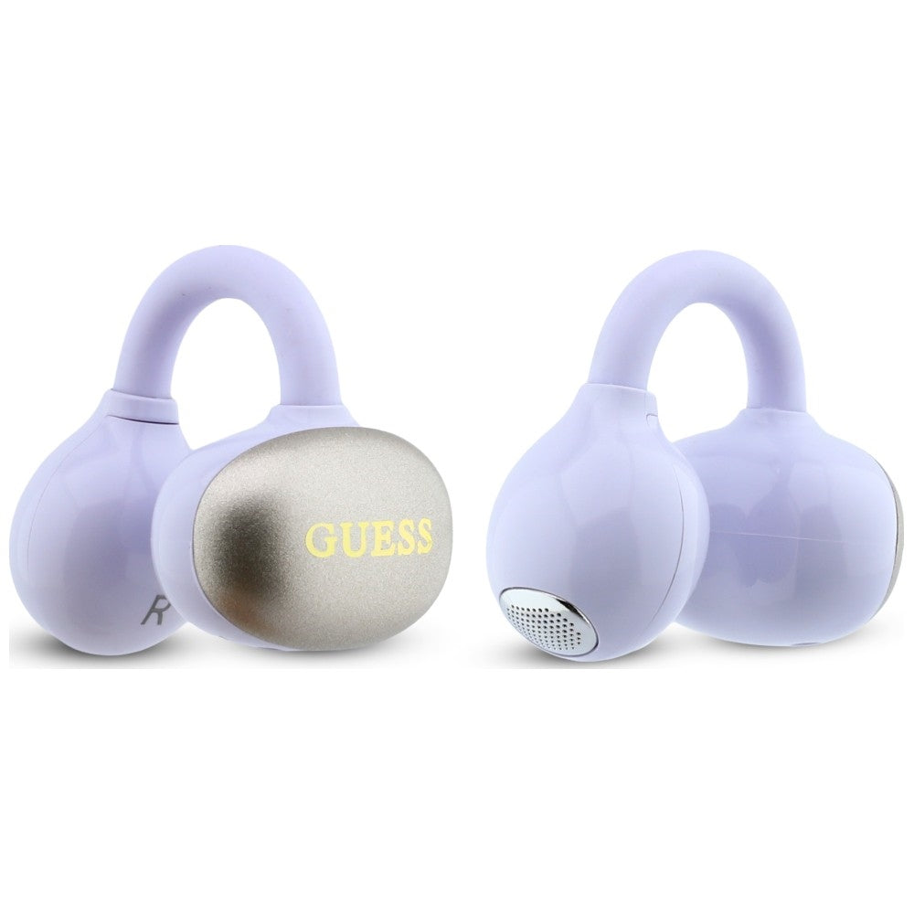 Handsfree Bluetooth Guess Kovový Povrch Elektrolytická Úprava Klasické, TWS, Fialové