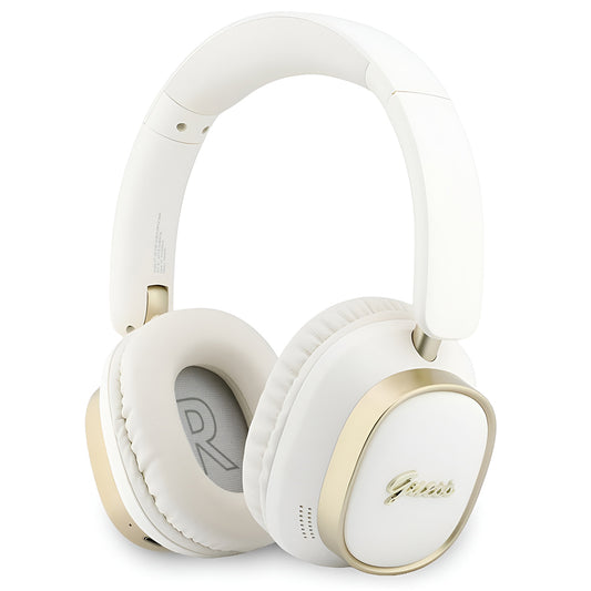 Handsfree Bluetooth Guess Rectangle Metal Script, A2DP, Bílá